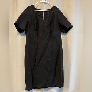 Black dress with neck detail